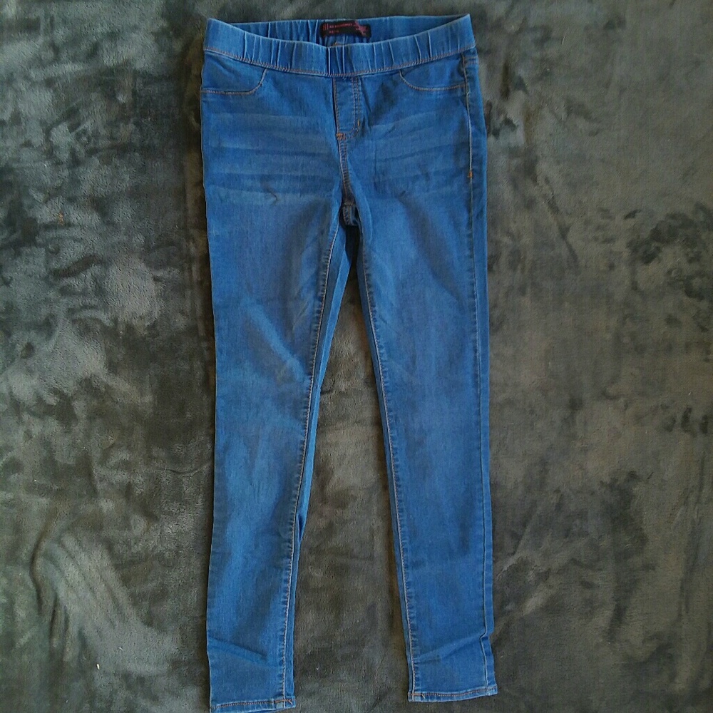 Blue jeggings